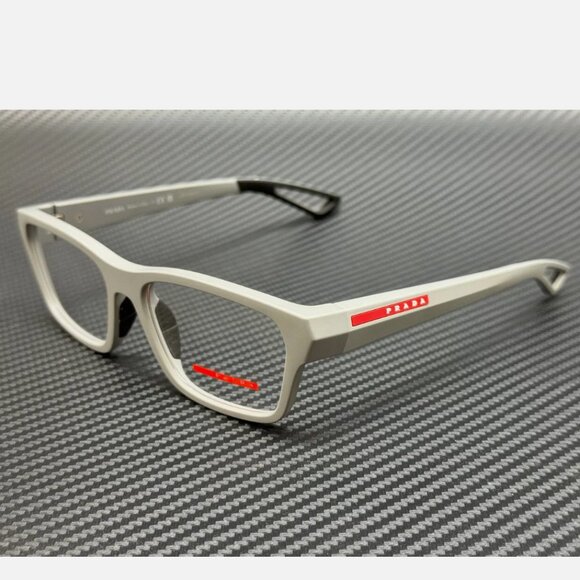 Prada Men's Grey Eyeglasses 56mm
